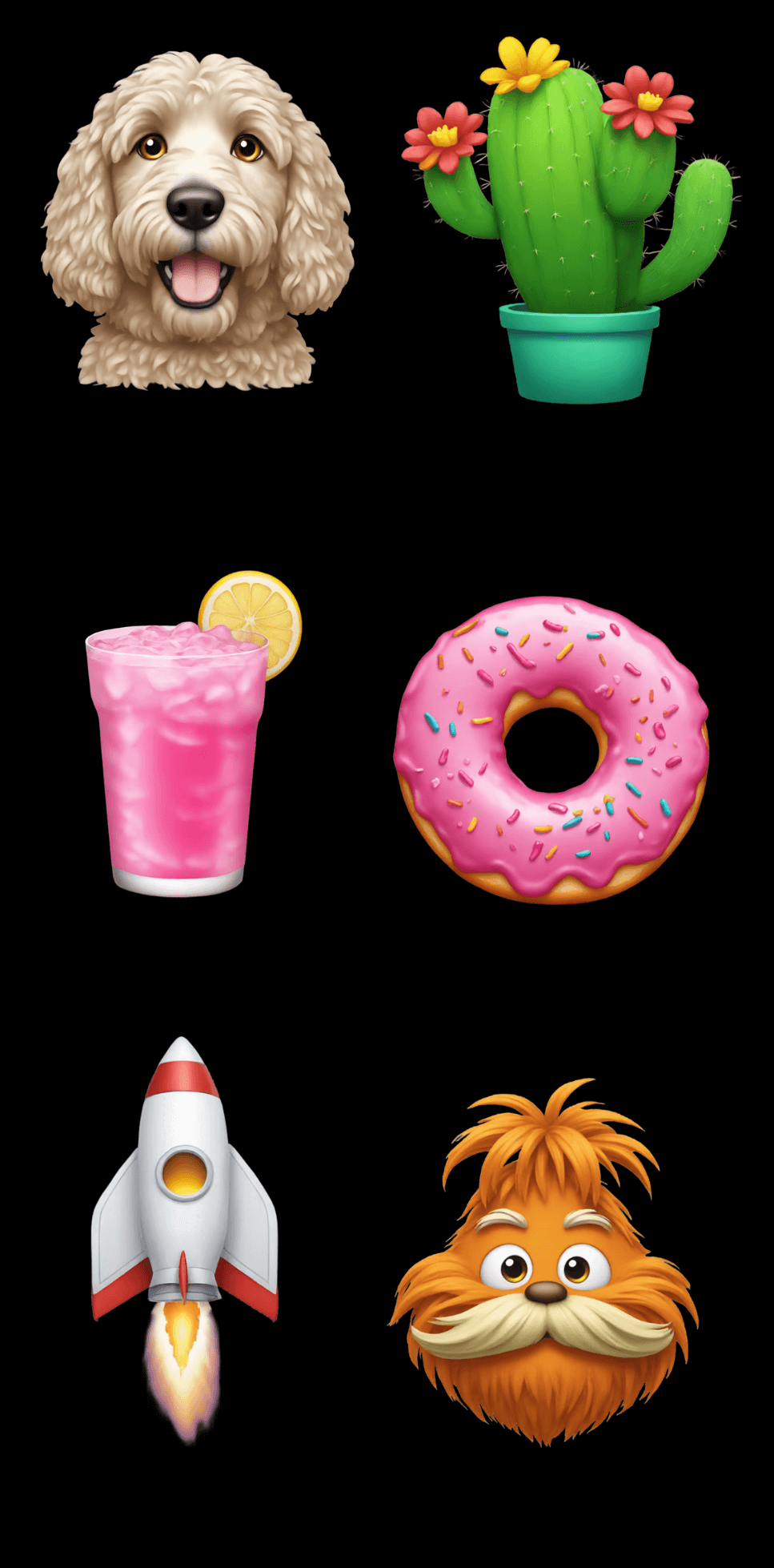 Text to Genmoji Generation - Dark Mode